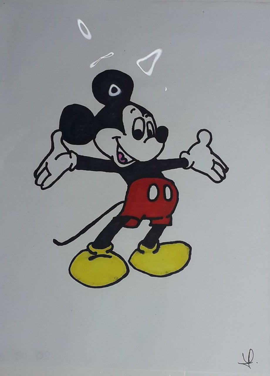 Disney Artist John Hubley Signed Original Sketch Set of Pluto Mickey &  Princess | Chairish