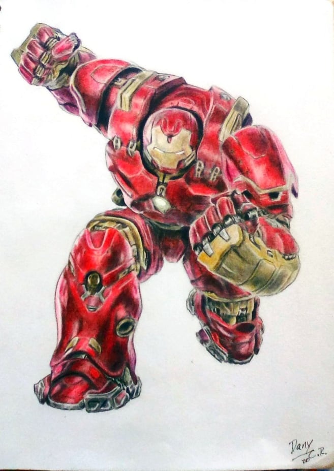  Dibujo de Hulkbuster (Iron Man) de Marvel, Otros, Dibujos, comprar arte original