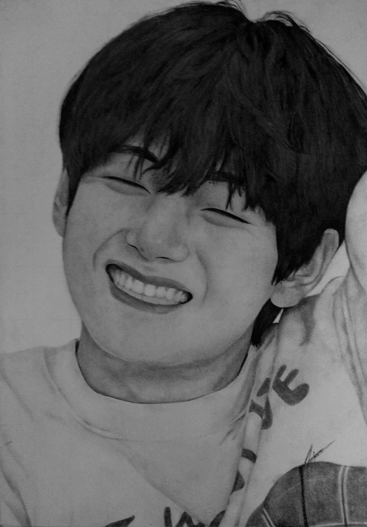 Artistic Piece - Kim Taehyung's portrait sketch