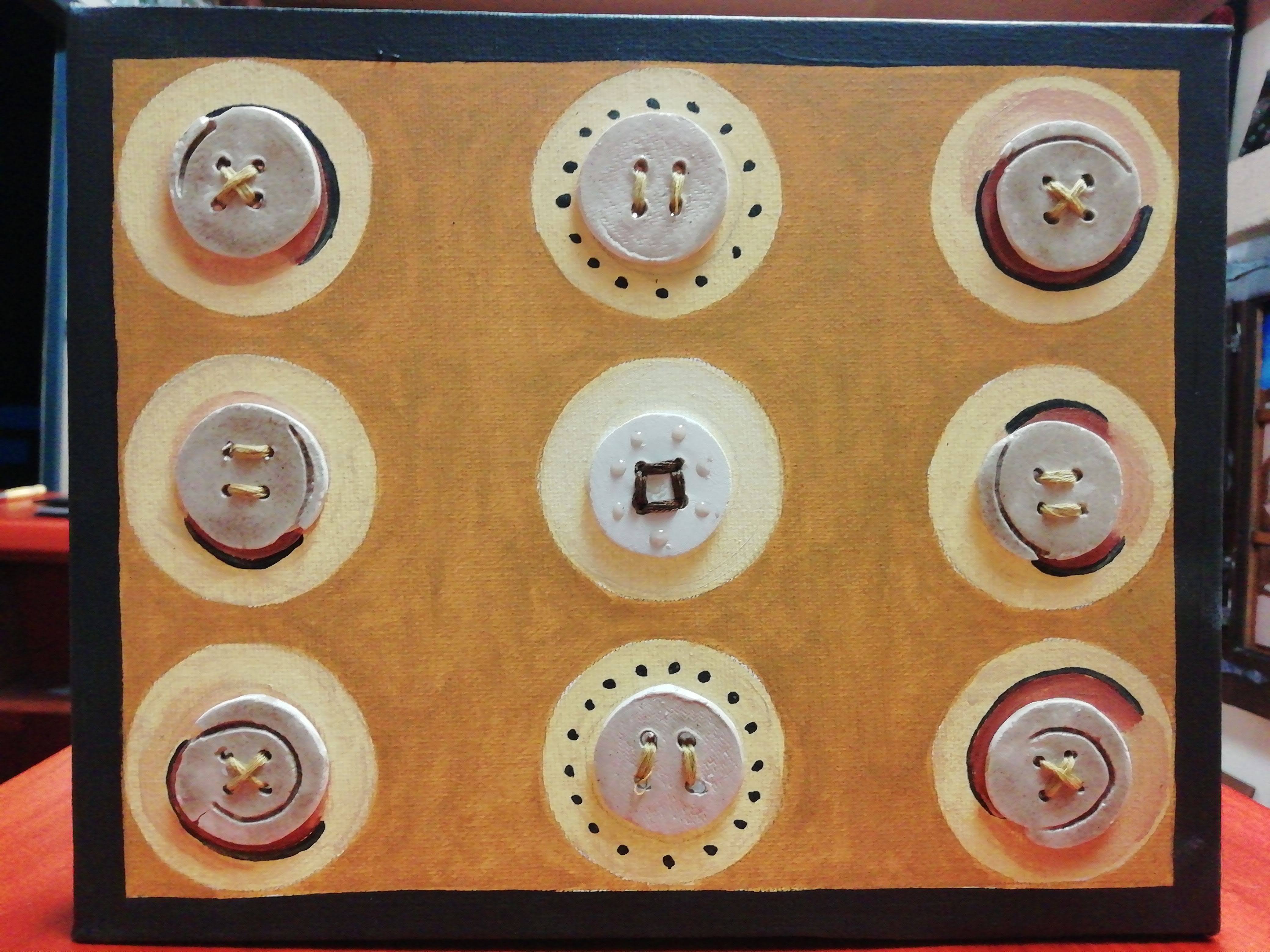 Brown buttons