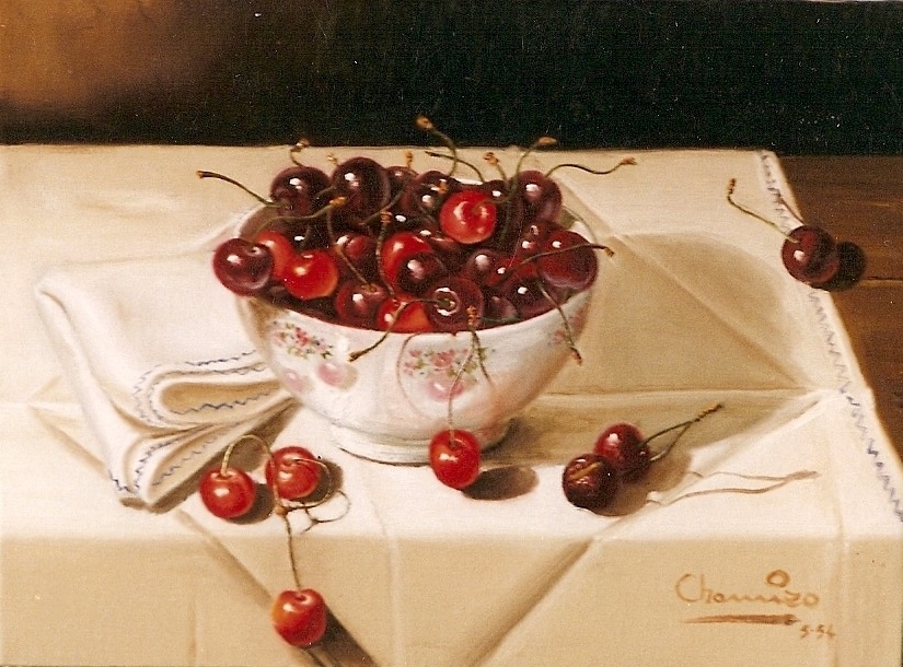 CUP WITH CHERRIES