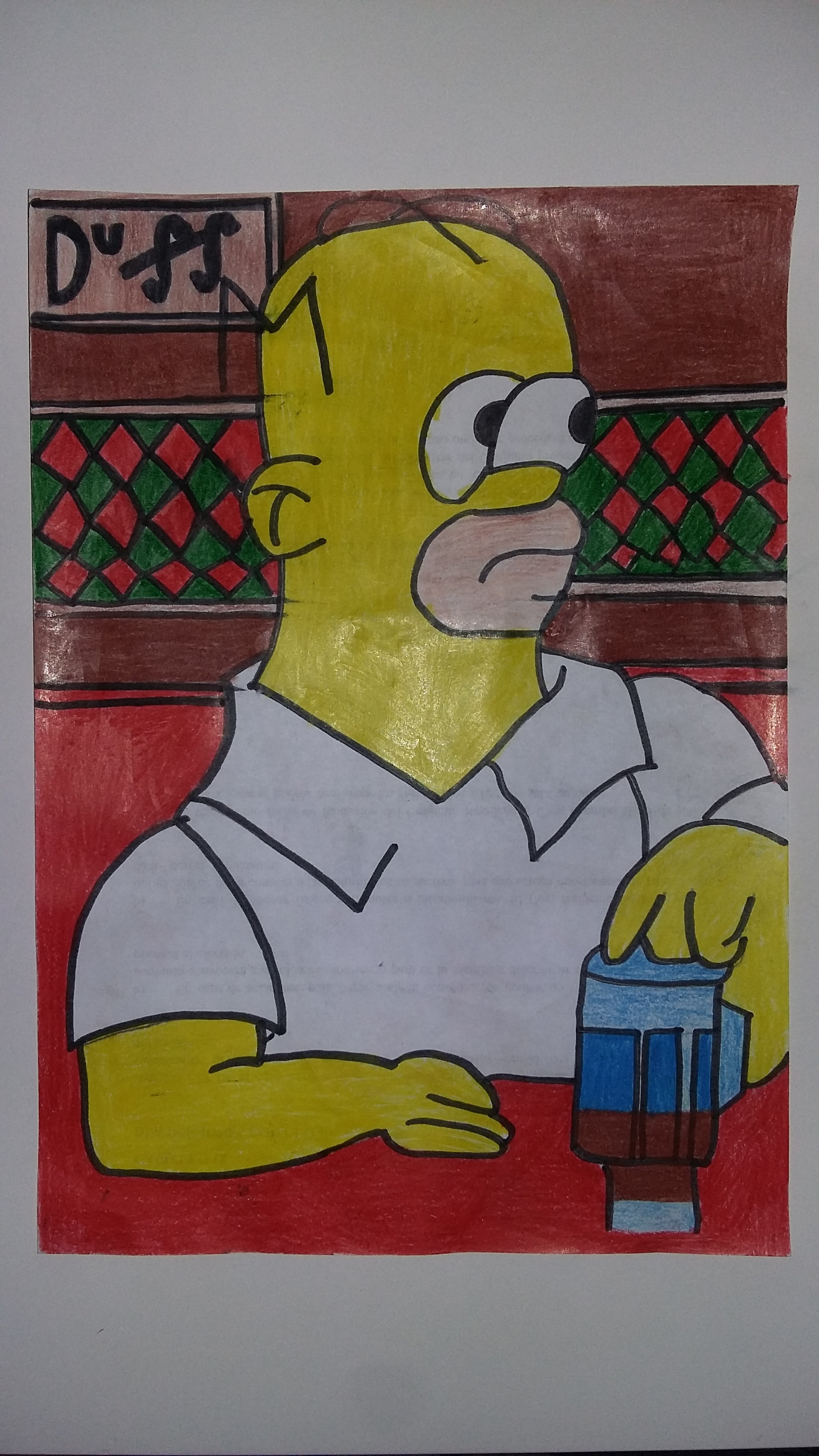 Homer Simpson, Pencil, Drawings, buy original art