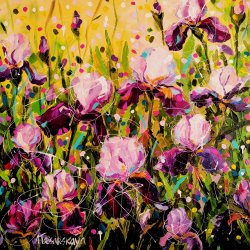Irises field