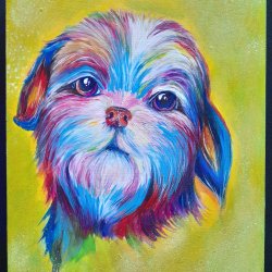 Puppy painting