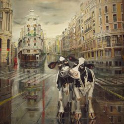 Par de Vacas , Madrid Gran Via