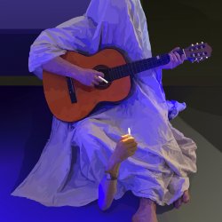 Un guitarrista ciego