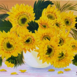 Sunflowers of light