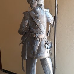 Escultura Soldado con pipa