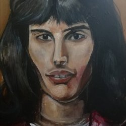 Retrato Freddie Mercury