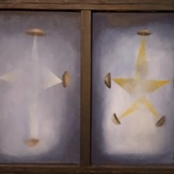 artificial star with ufo lights