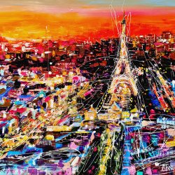Paris city of love 100×81