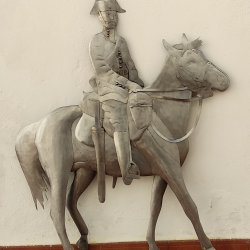 Sculpture Civil Guard on horseback