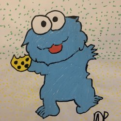 Cookie Monster. By Adrian