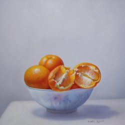 Bodegón con naranjas