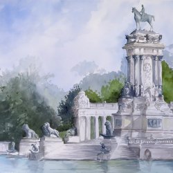 Alfonso XII. Retiro Pond
