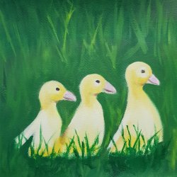 Little ducklings 31x23 cm
