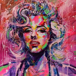 Marilyn Monroe colorful portrait