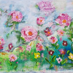 "Botanical LANDSCAPE 12- SMELL OF THE COUNTRYSIDE" 116X73 CM