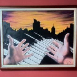 Mis manos sobre el Piano señalando el Camino