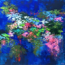 BOTANICAL AND WATERLILY GARDENS - 81x65cm