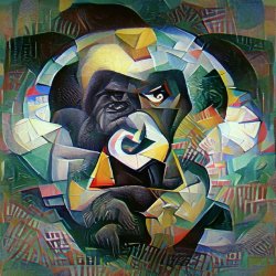 Cubist Gorilla #2