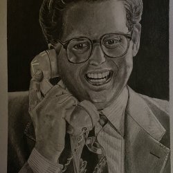 Hyperrealistic drawing of jonah hill