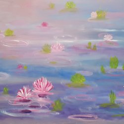 Song of the water lilies 60x120 cm