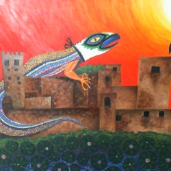 Lizard on the Alhambra