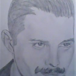 Retrato del cantante Freddie Mercury