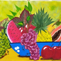 Frutero con frutas