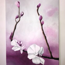 Orchid painting.
