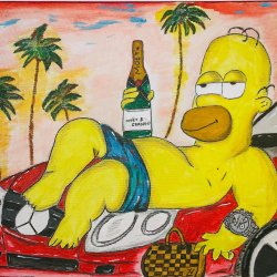 Homero Simpson Art