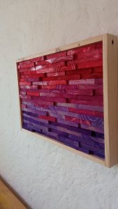 Reclaimed Wood Art, Sound Diffuser, Geometric Wood Art, 3d Wood Wall Art, Color Therapy