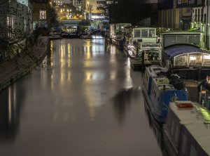 Regents Canal_Night ships and lights_2