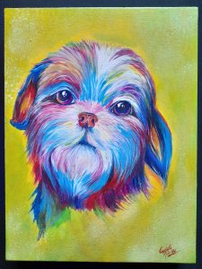 Puppy painting