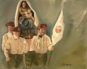 Requetés carrying the Virgin