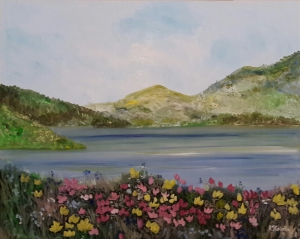 Flowers in the lagoon