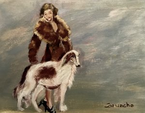 The lady and the dog