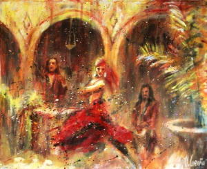 Flamenco in Andalusian patio