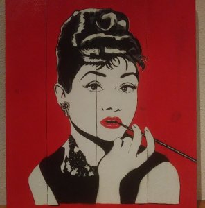 Audrey Hepburn pop art
