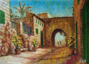 Ariany. Majorca town. Original paintings online - decoration with paintings