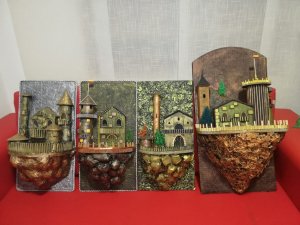 3D PICTURES WITH RECYCLING MATERIALS