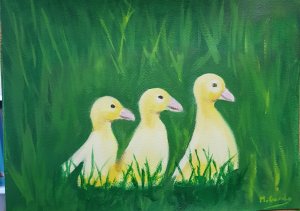 Little ducklings 31x23 cm