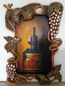 Wine barrel.