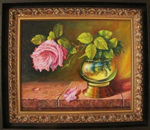 STILL LIFE WITH ROSE IN CUP
