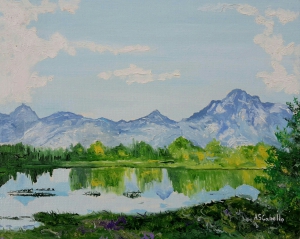 Mountains and lakes
