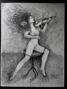 La mujer y el violín