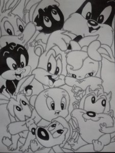 Drawing Looney toons