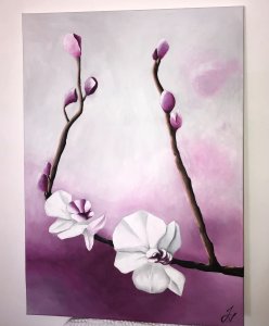 Orchid painting.