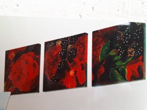 Triptych Roses